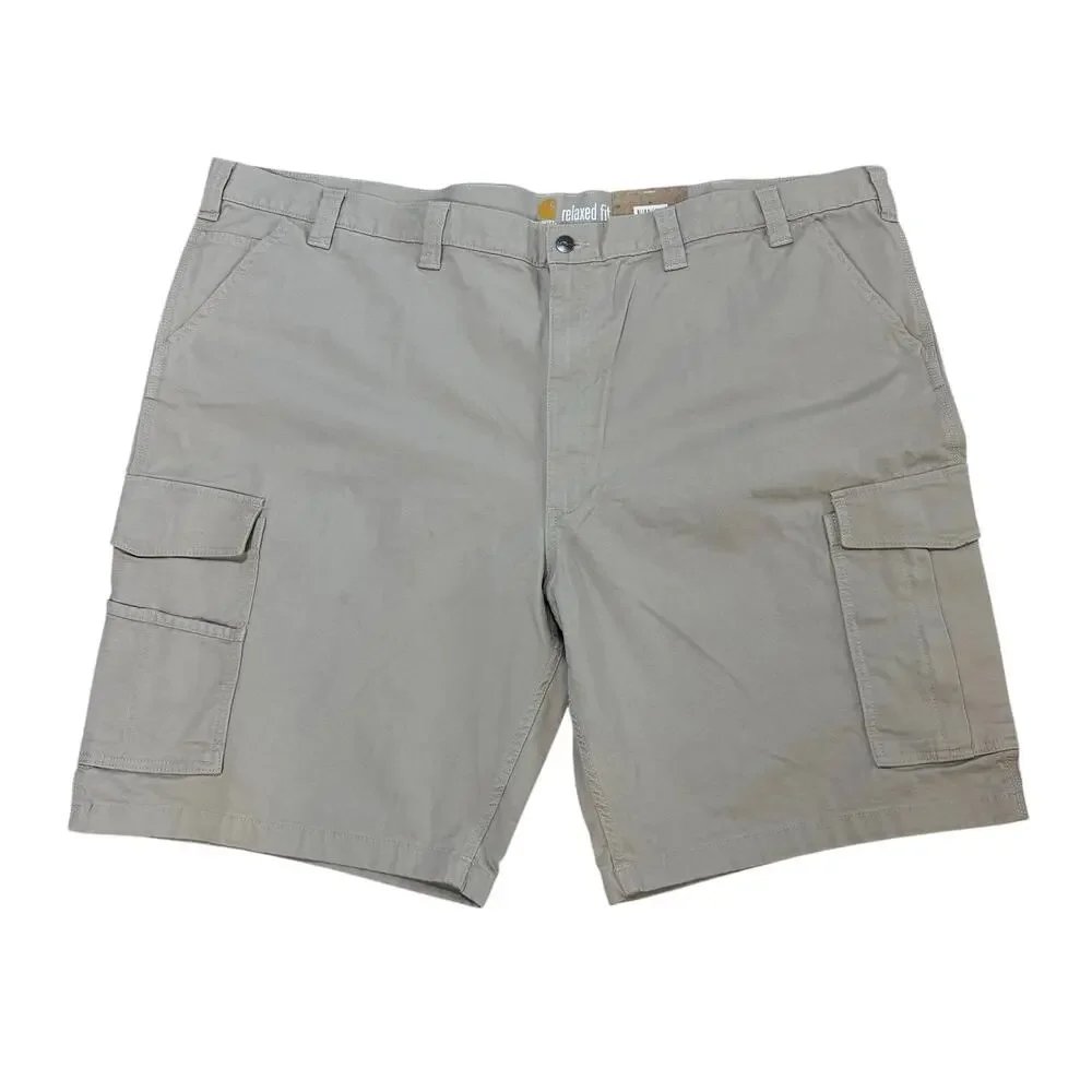 Carhartt Relaxed Rugged Flex Rigby Cargo Khaki Tan Shorts Big Mens Size 52 NEW